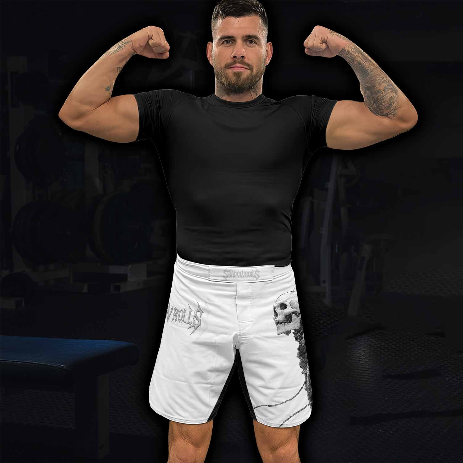 Pale Reaper Fight Shorts - lifestyle view