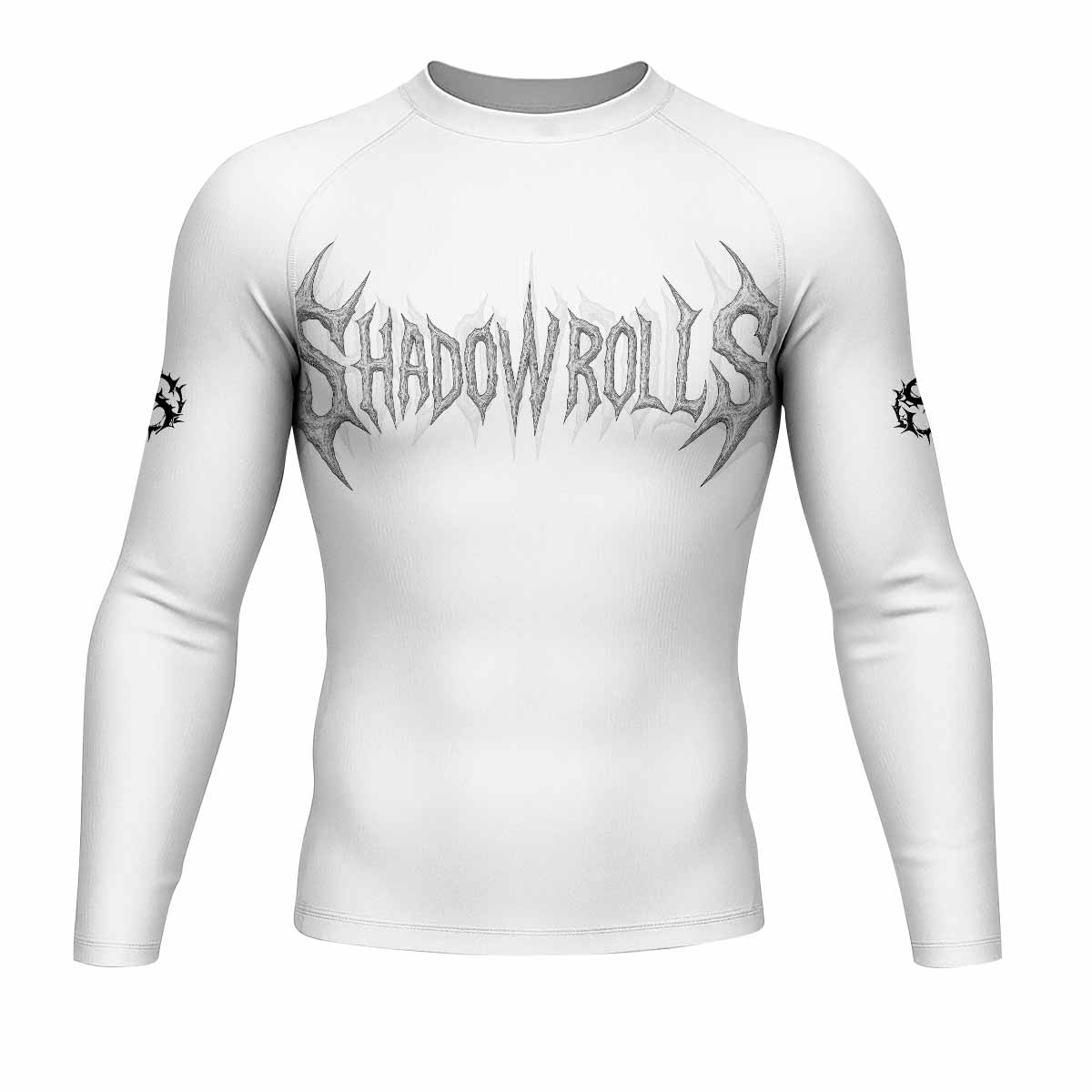 Pale Reaper Men's Rash Guard Long Sleeve - front view mockup 