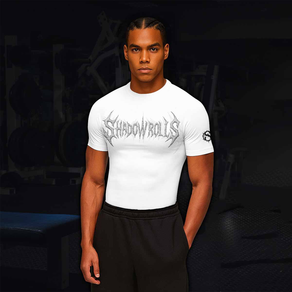 Pale Reaper Men's Rash Guard Short Sleeve - lifestyle view