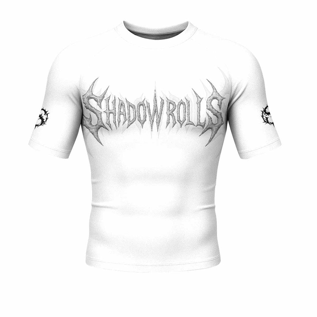 Pale Reaper Men's Rash Guard Short Sleeve - front and back view