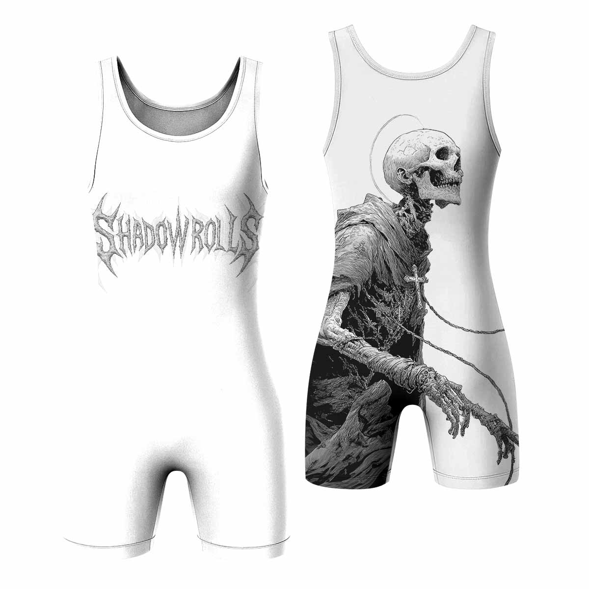 Pale Reaper Wrestling Singlet - front and back view