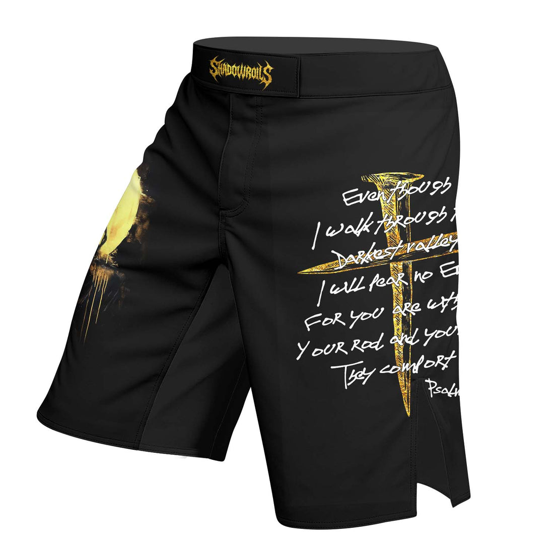 Psalm 23:4 No Evil Shall I Fear Fight Shorts