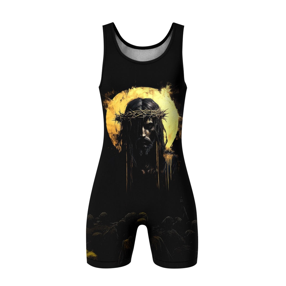 Psalm 23:4 No Evil Shall I Fear Wrestling Singlet