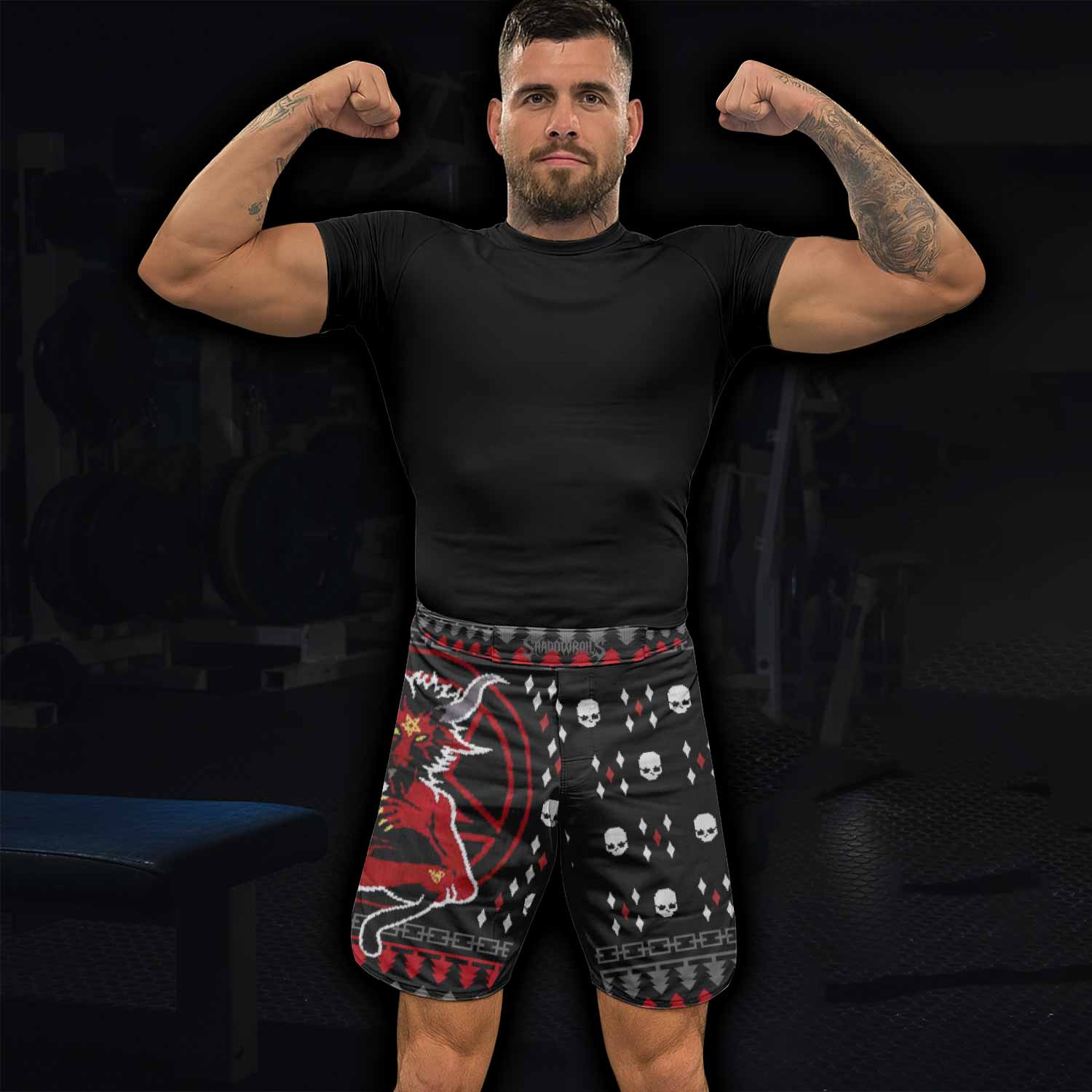 Purraise Satan Mixed Martial Arts Shorts - lifestyle view