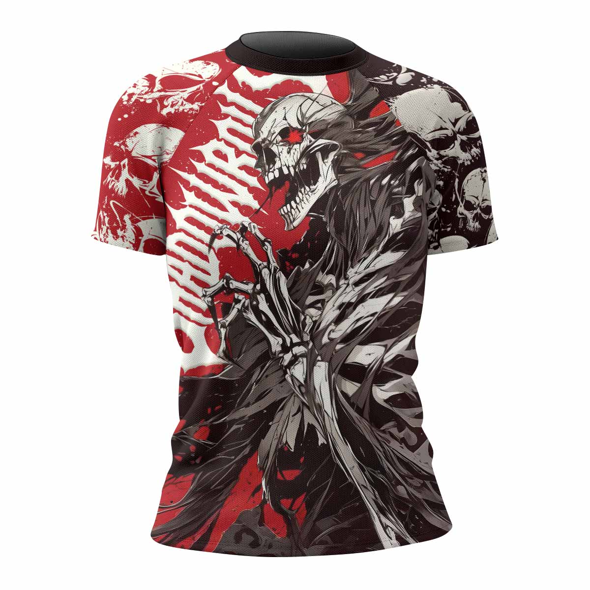 Reaper’s Wrath Women’s Short Sleeve Rash Guard - front view mockup