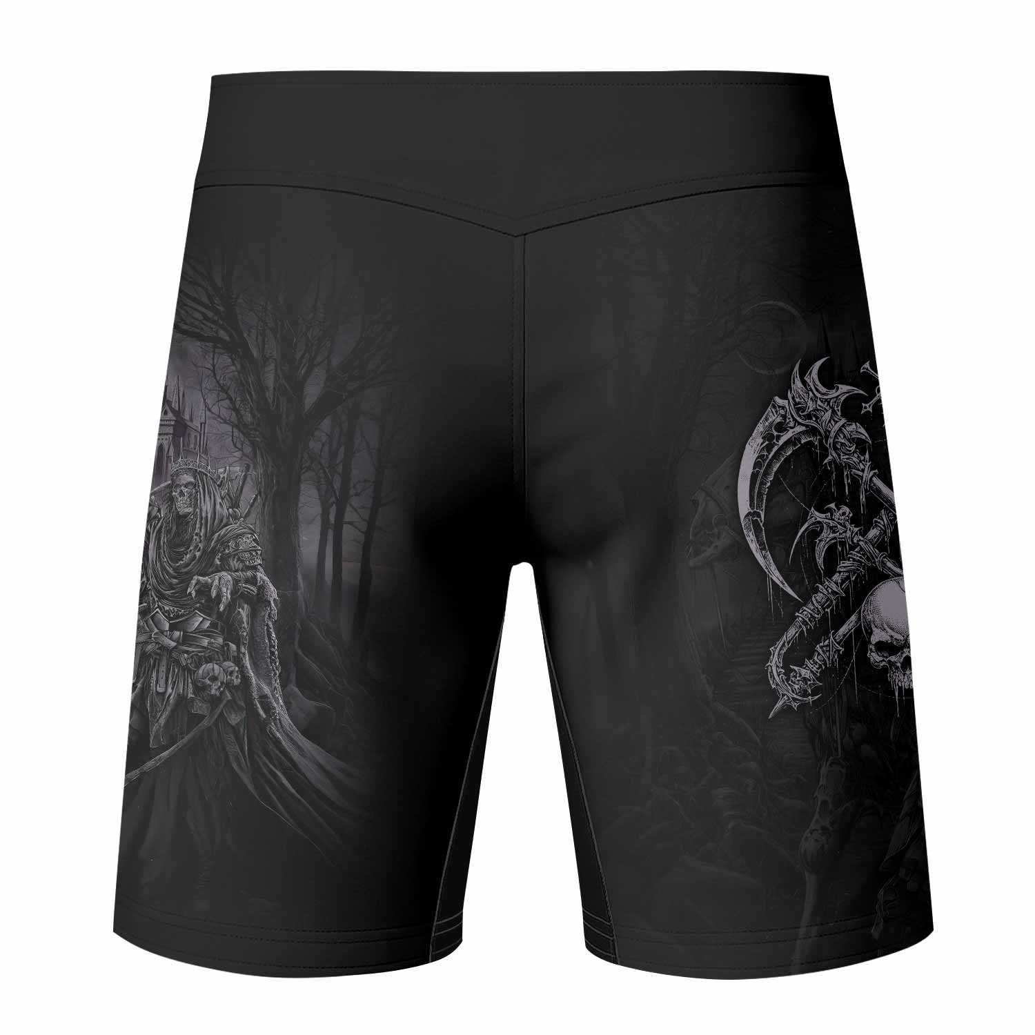 Reaper's Dominion Fight Shorts – back view mockup