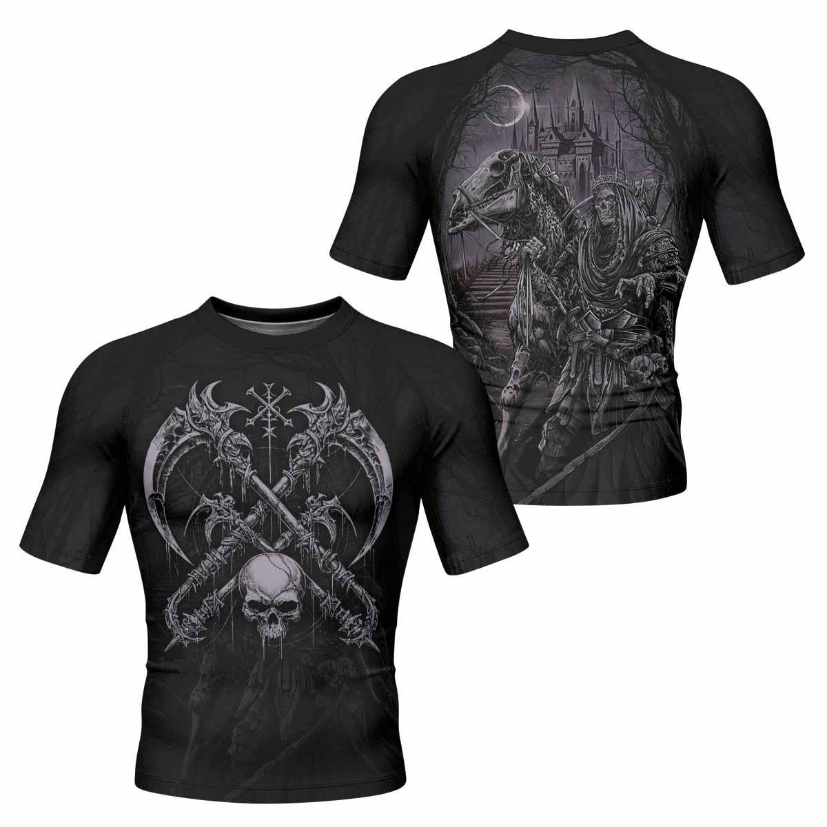 Reaper's Dominion Rash Guard – Durable Performance Rash Guard – Shadow ...