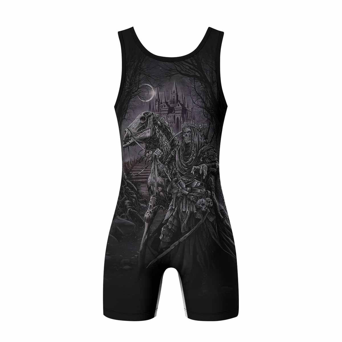 Reaper's Dominion Wrestling Singlet - back view mockup