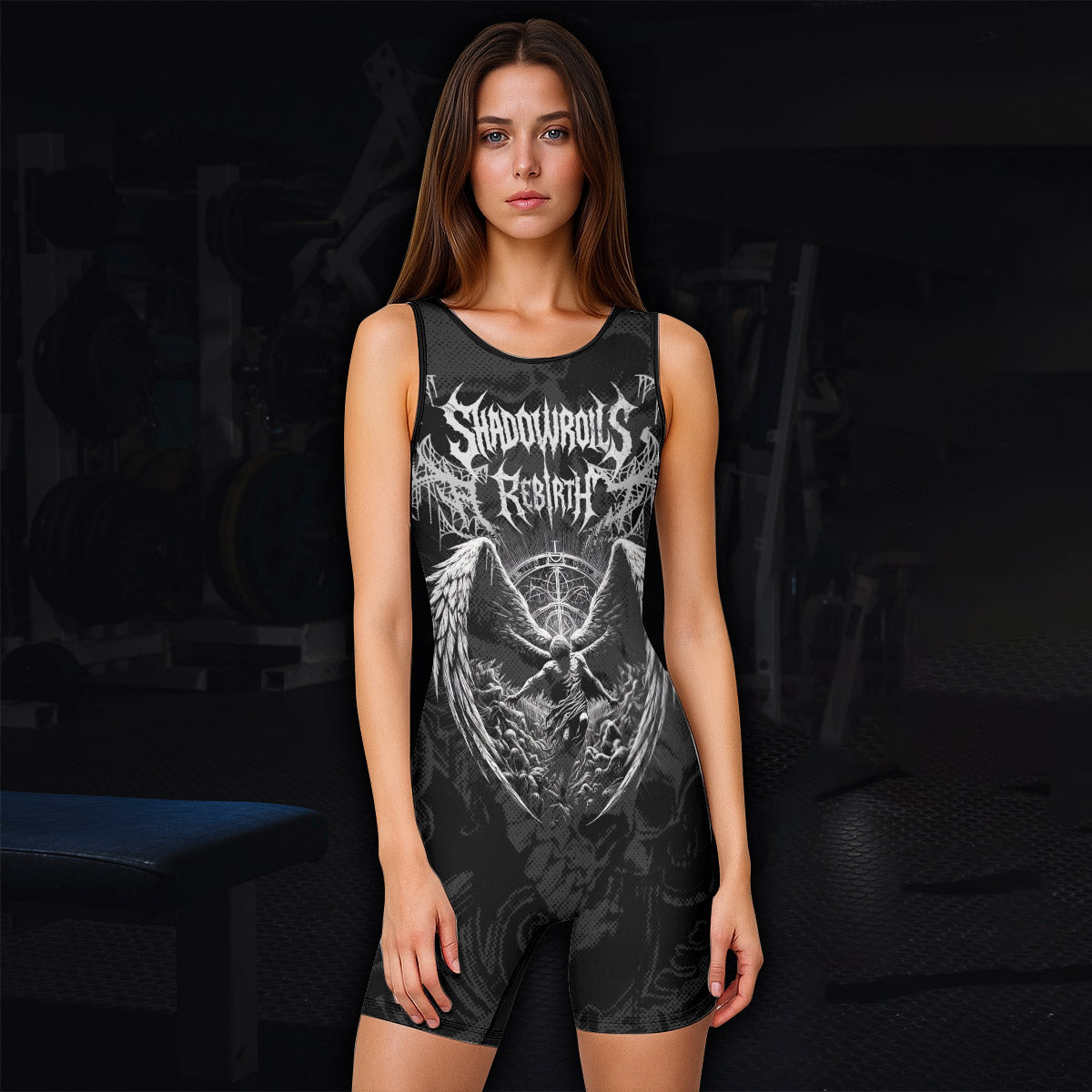 Rebirth of the Fallen Wrestling Singlet - women's lifestyle view