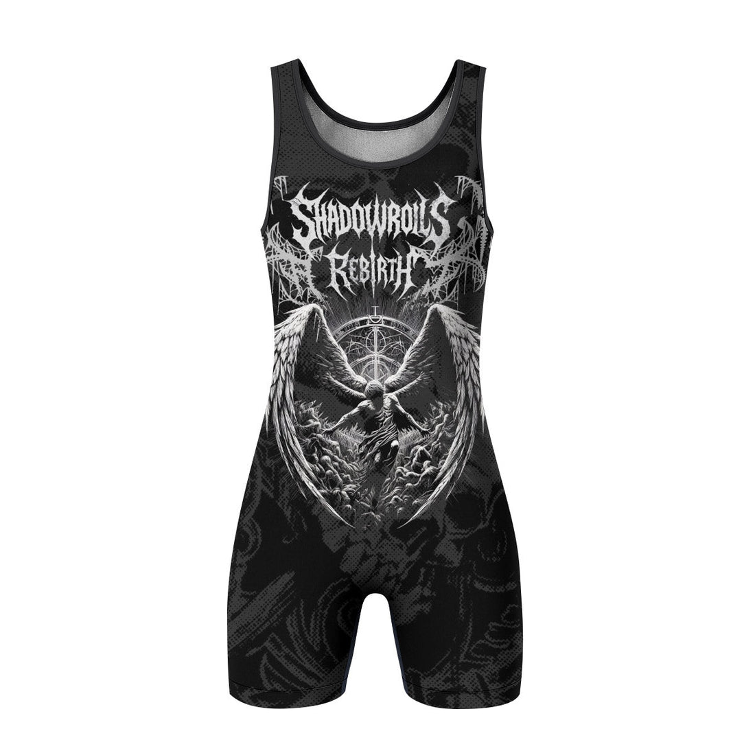 Rebirth of the Fallen Wrestling Singlet - front and back view