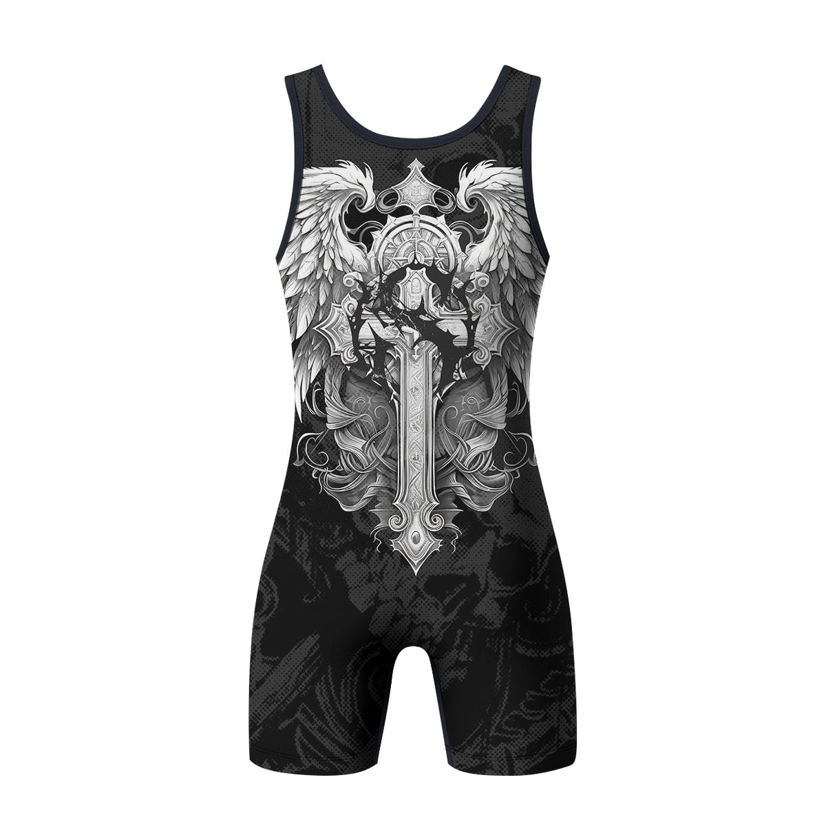 Rebirth of the Fallen Wrestling Singlet - back view mockup
