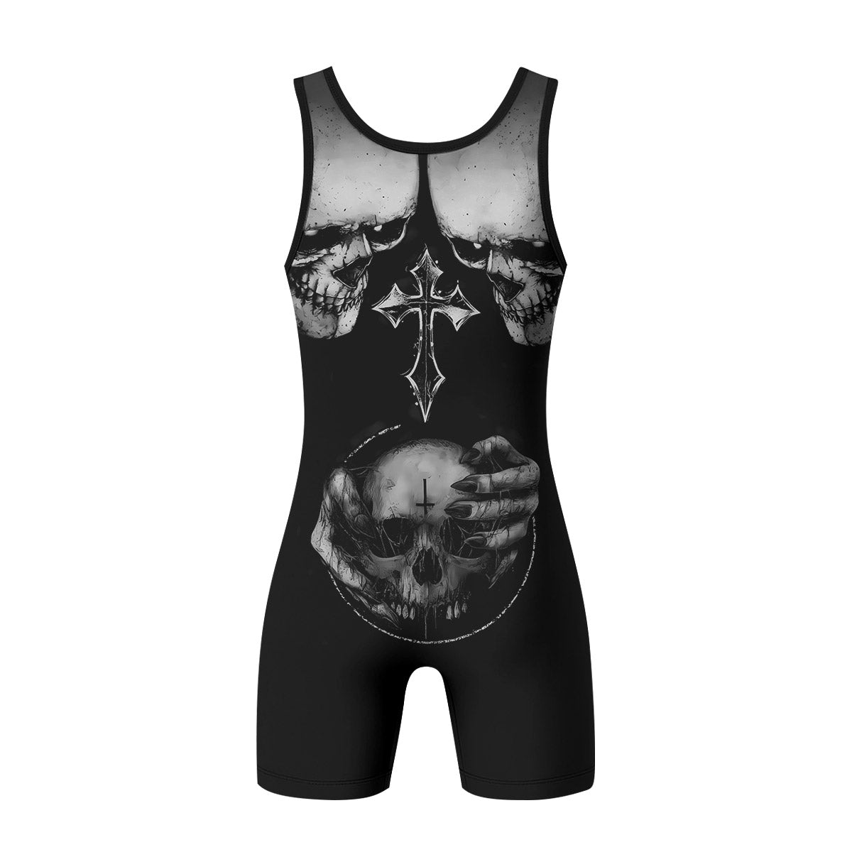 Ritual of the Damned Wrestling Singlet - back view mockup