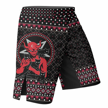 Satan's Cats Mixed Martial Arts Shorts - right side mockup