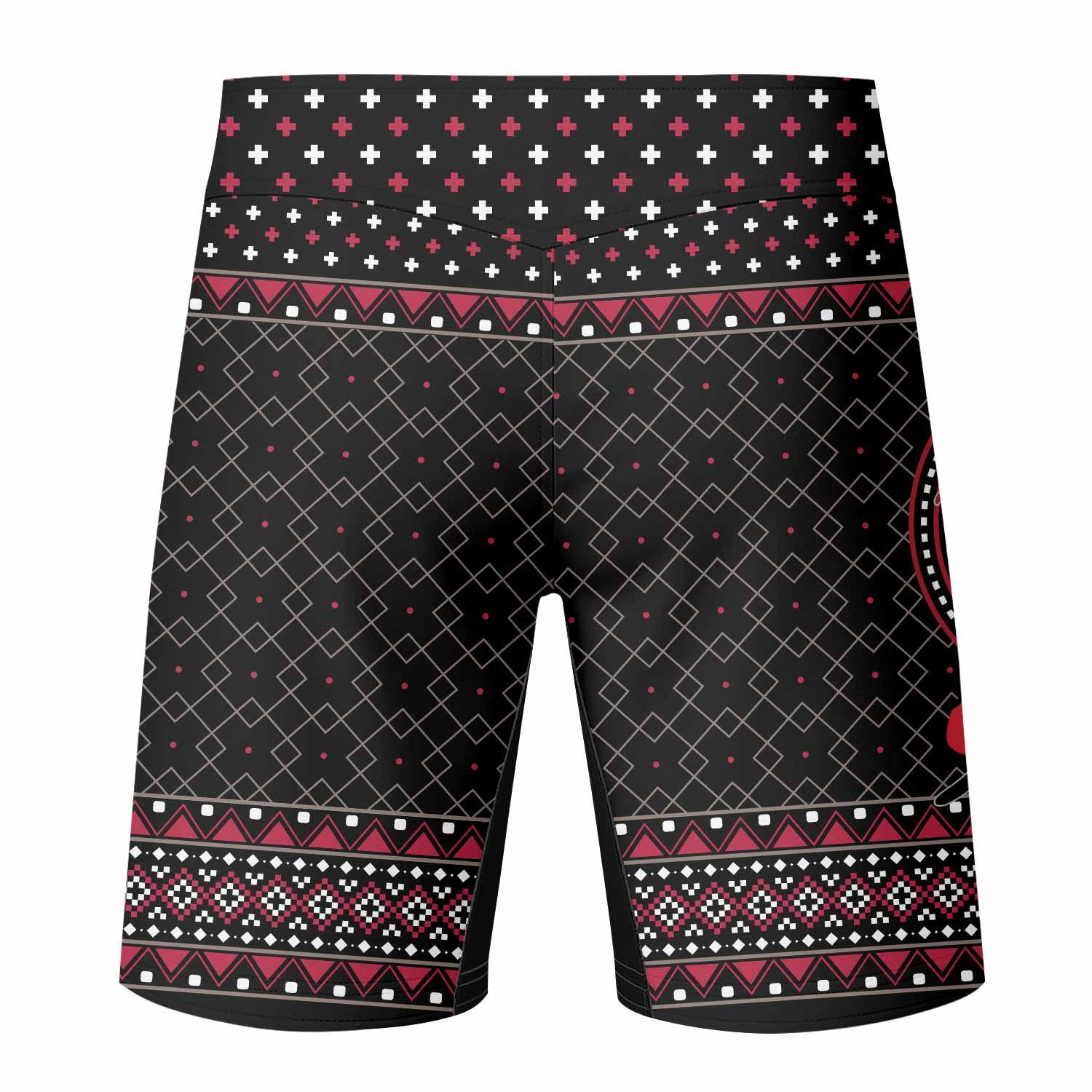 Satan's Cats Mixed Martial Arts Shorts - back view mockup