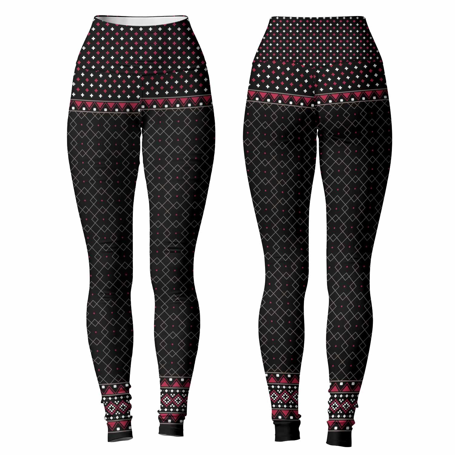 Satan's Cats Women's Leggings - front and back view
