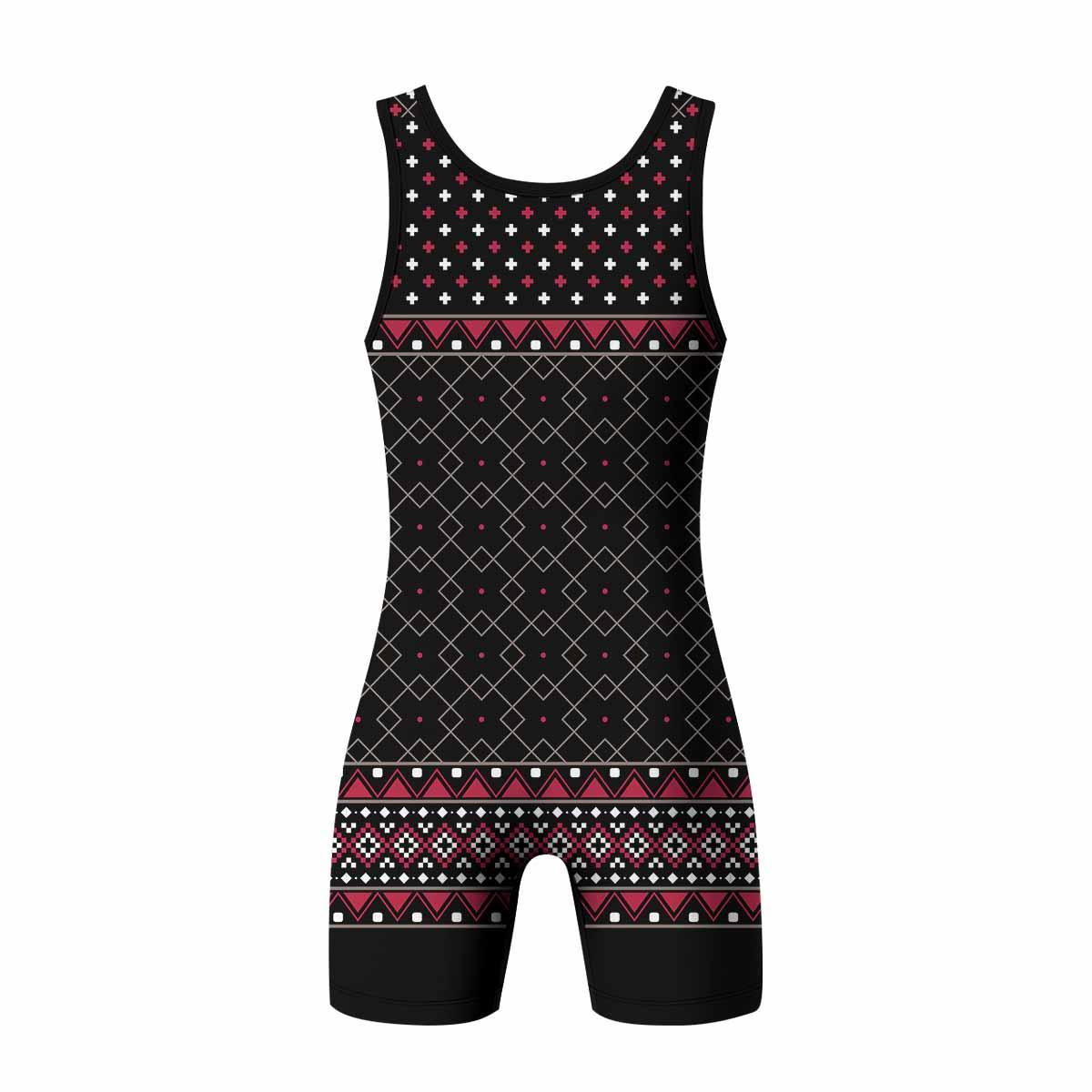 Satan's Cats Wrestling Singlet - back view mockup