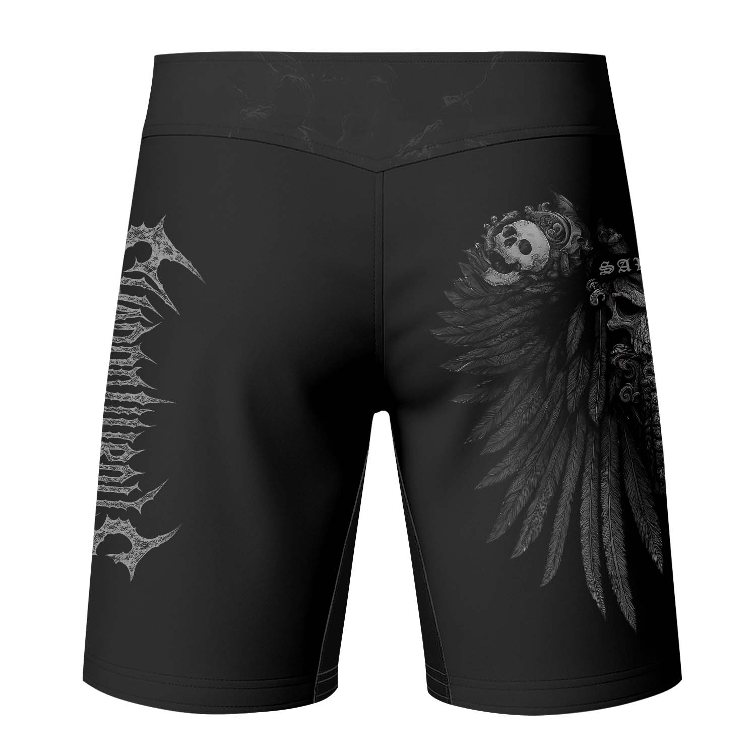 Savage Winged Skull Fight Shorts