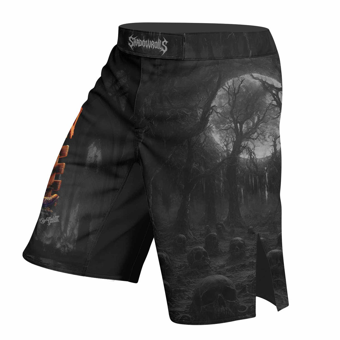 Scarecrow Prophecy Fight Shorts – right side mockup