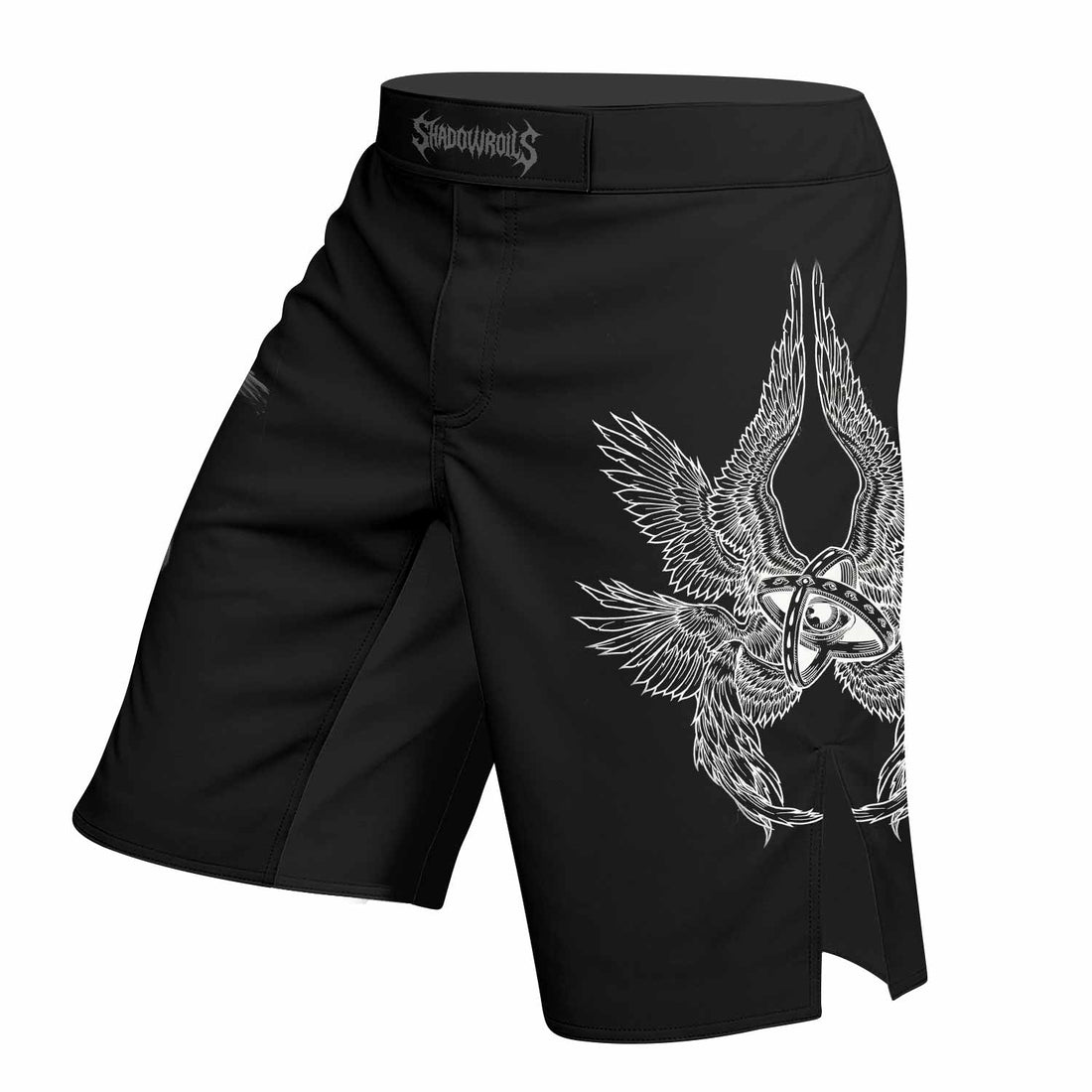 Seraphim Ascend Fight Shorts - right side mockup
