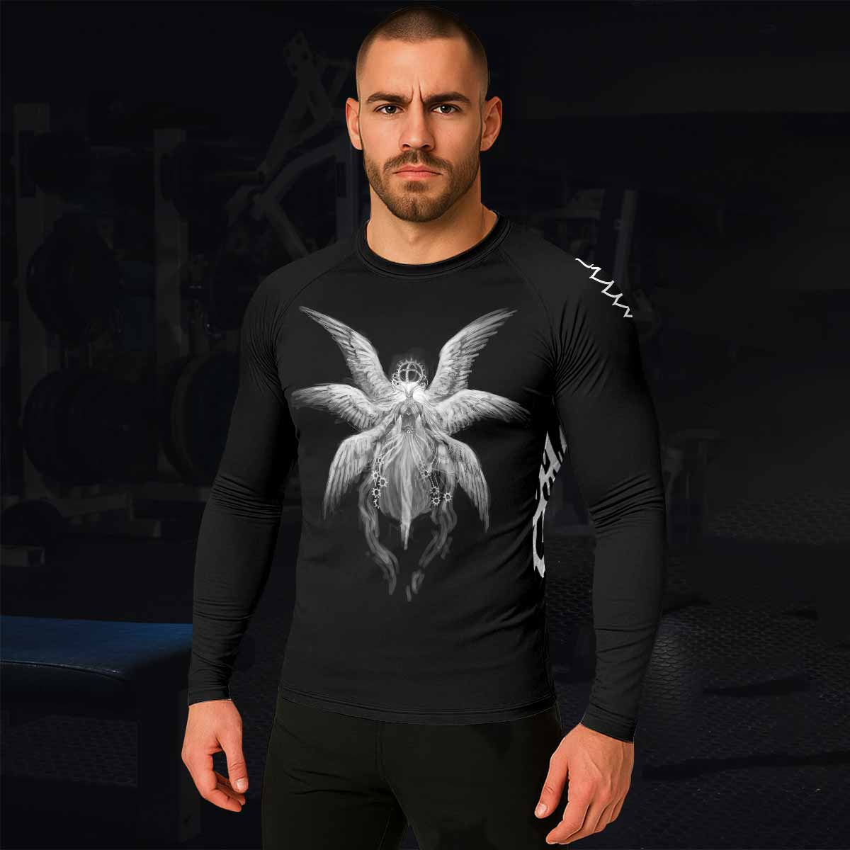 Seraphim Ascend Men's Rash Guard Long Sleeve - lifestyle view