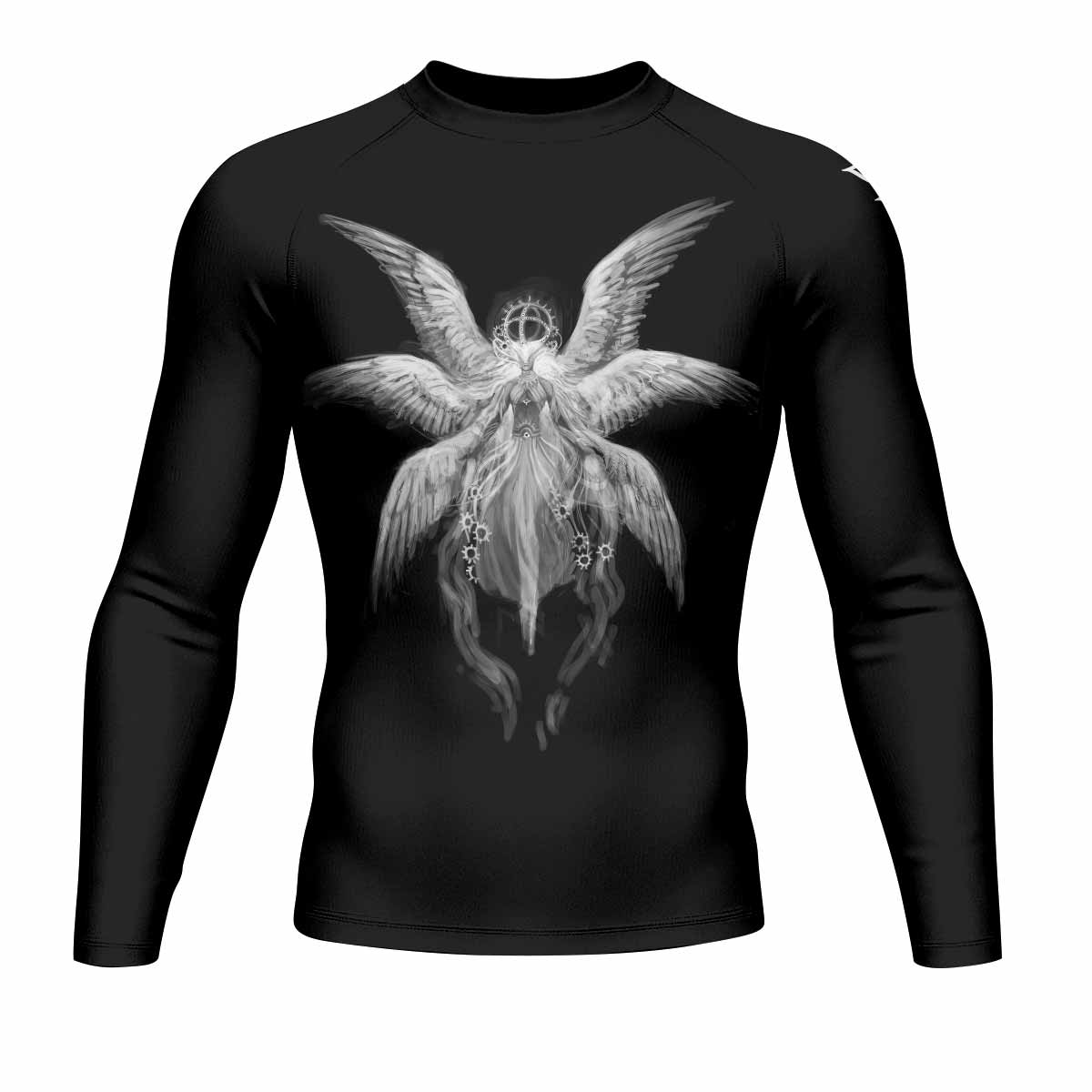 Seraphim Ascend Men's Rash Guard Long Sleeve - front view mockup 