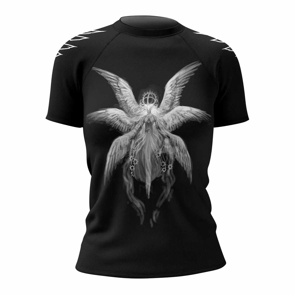 Seraphim Ascend Women's Rash Guard Short Sleeve - front view mockup 