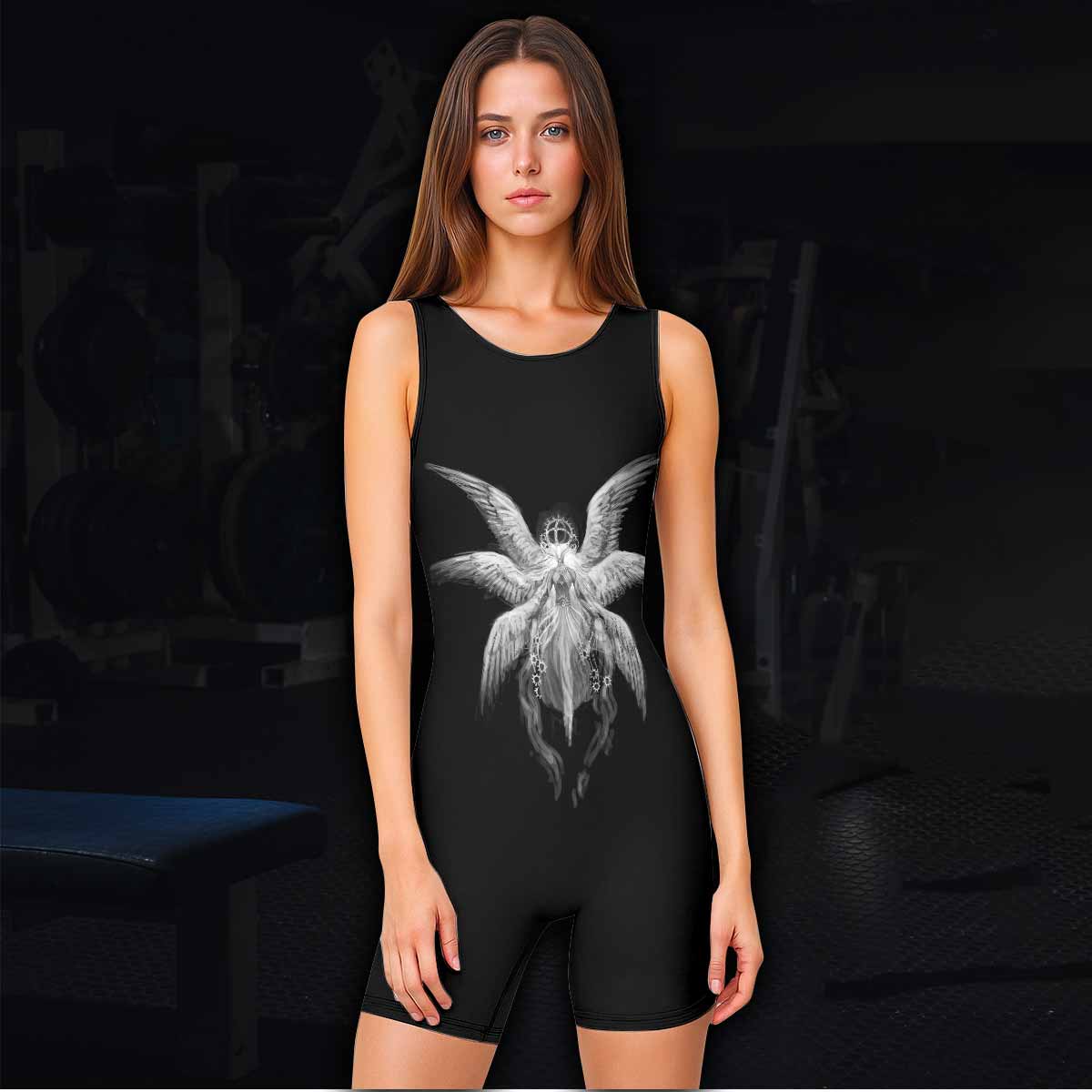 Seraphim Ascend Wrestling Singlet - women's lifestyle view