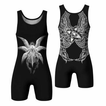 Seraphim Ascend Wrestling Singlet - front and back view