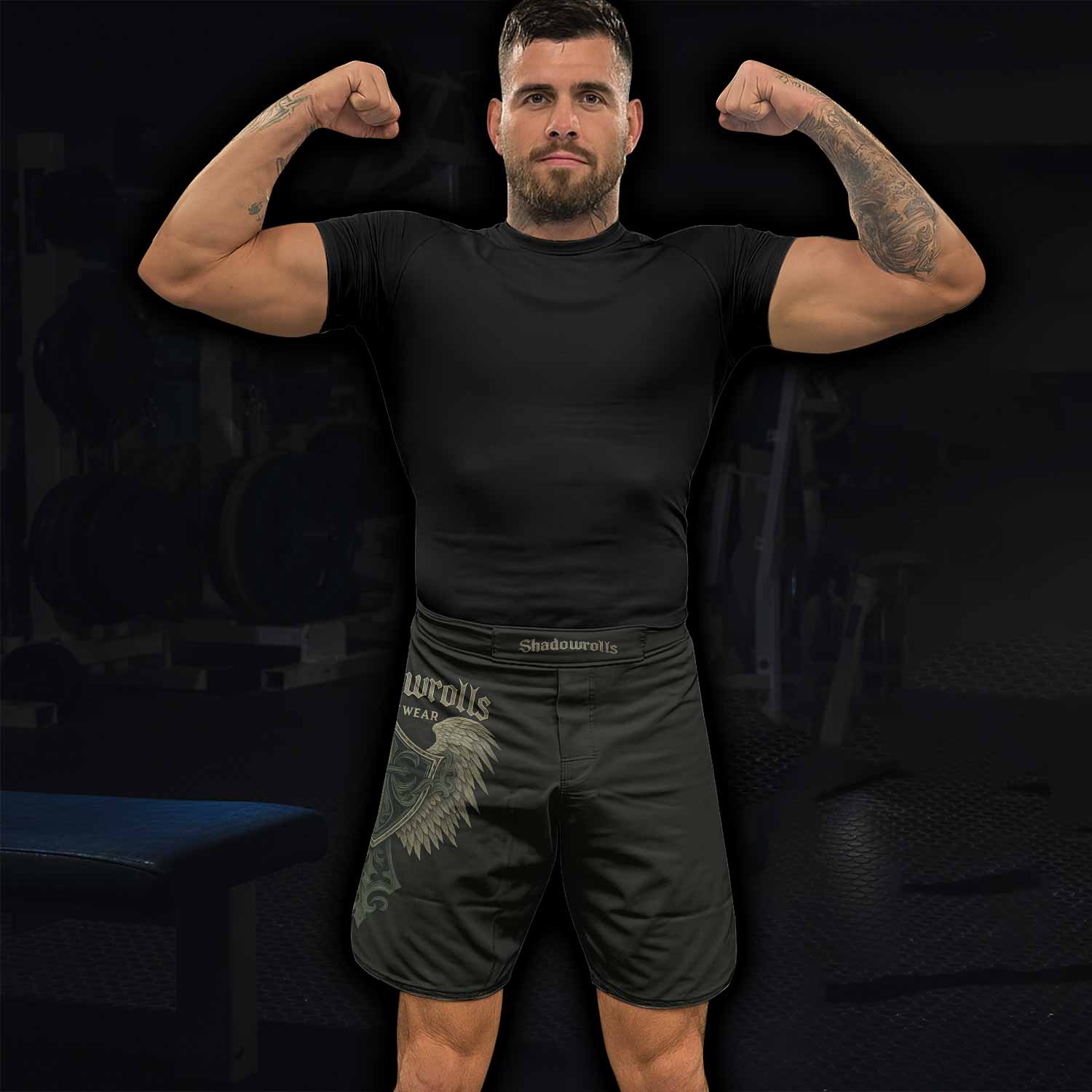 Shadow Guardian Fight Shorts - lifestyle view