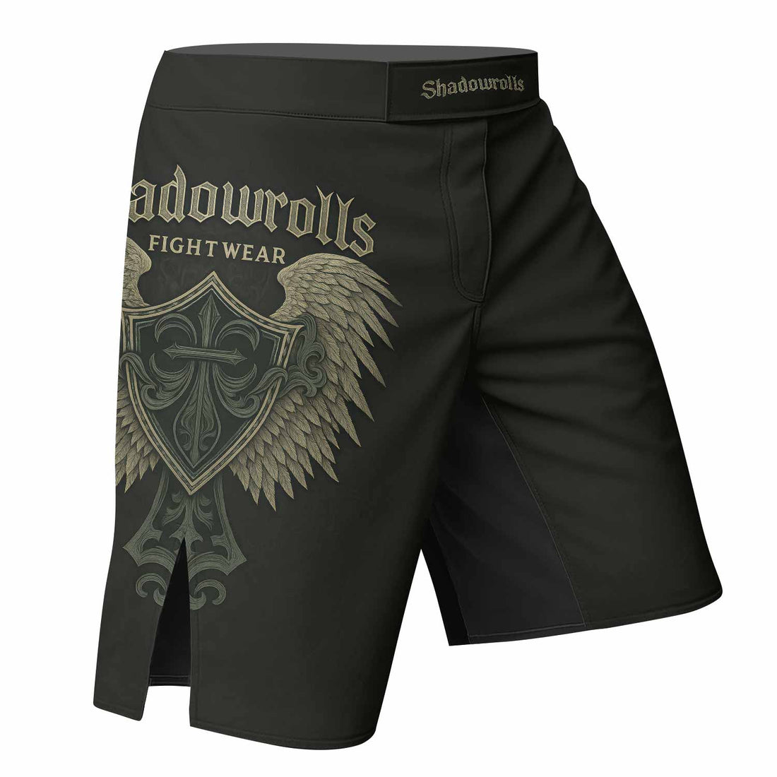 Shadow Guardian Fight Shorts - right side mockup