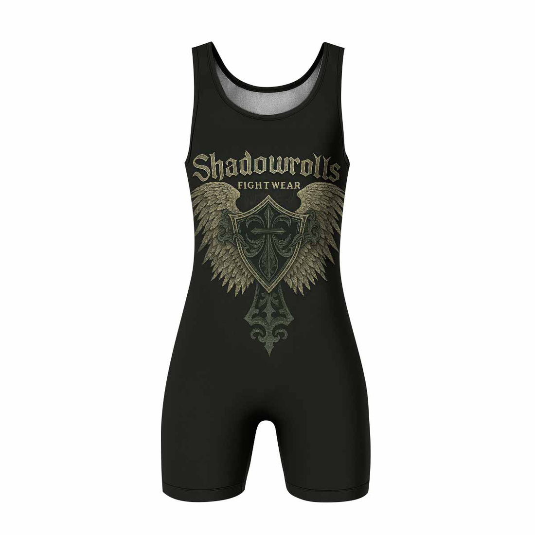 Shadow Guardian Wrestling Singlet - front and back view