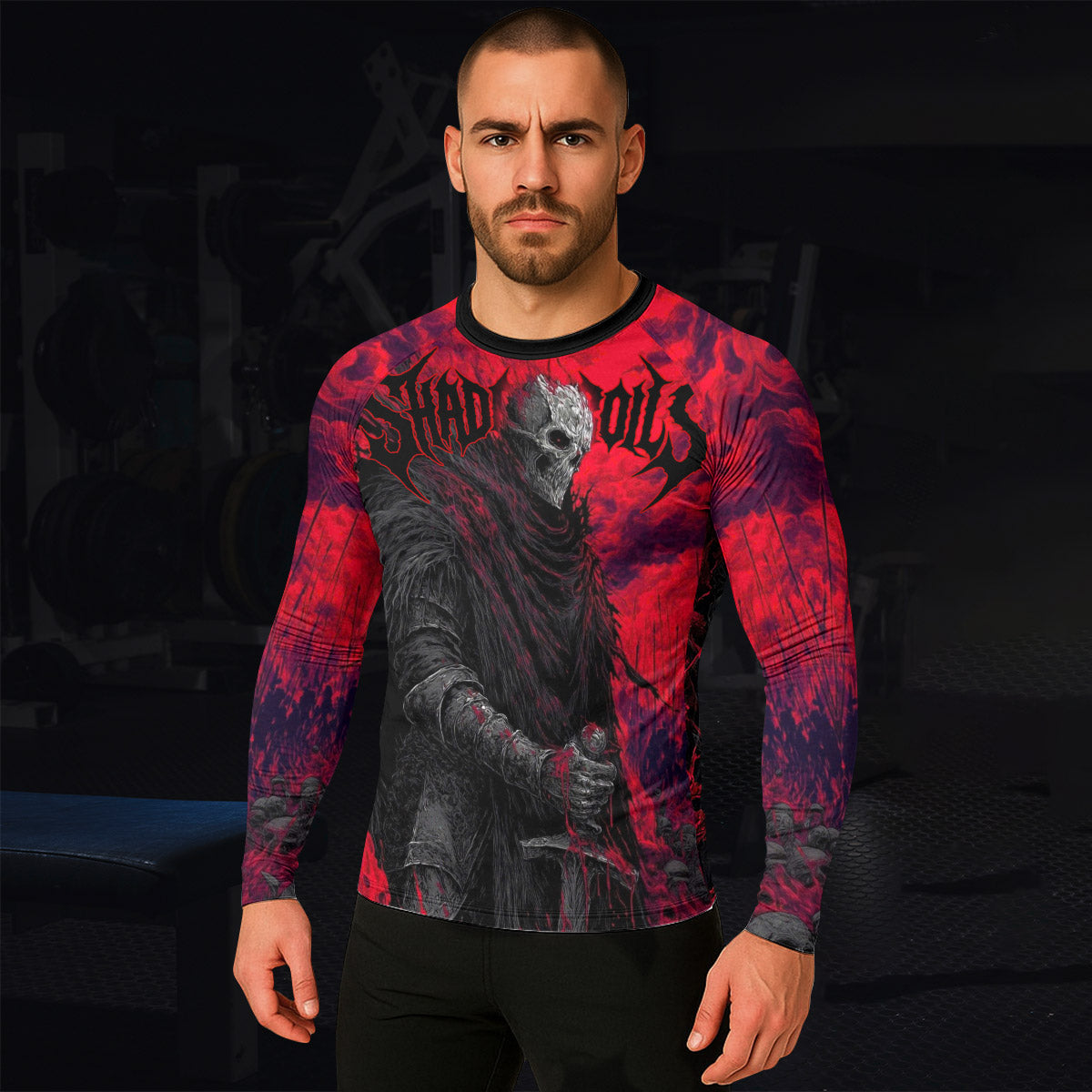 Shadow Ronin Men’s Long Sleeve Rash Guard - lifestyle view