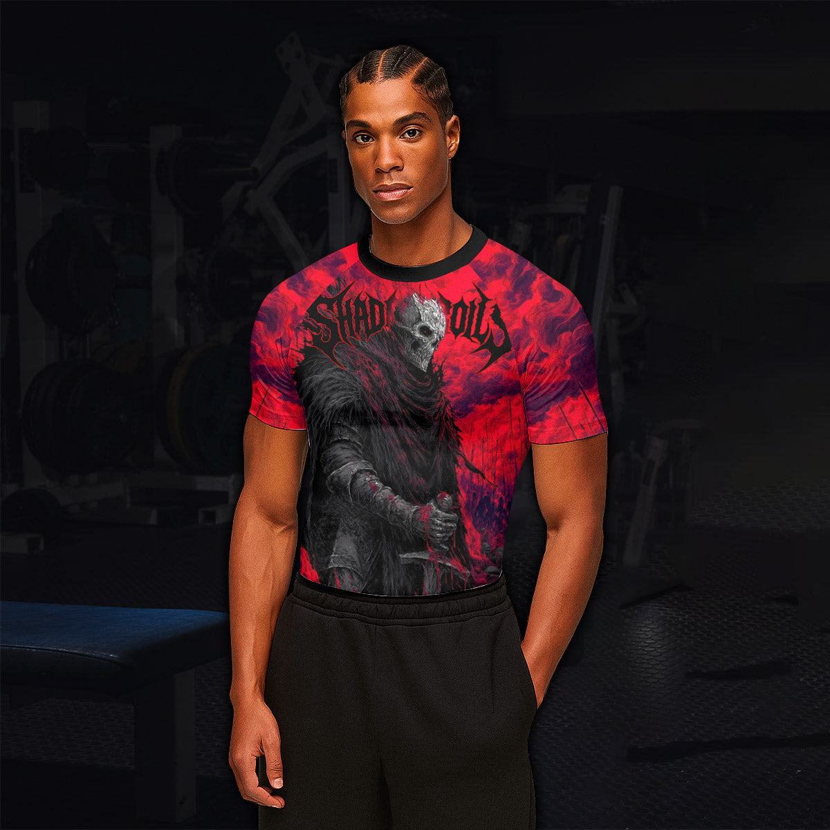 Shadow Ronin Men’s Short Sleeve Rash Guard - lifestyle view