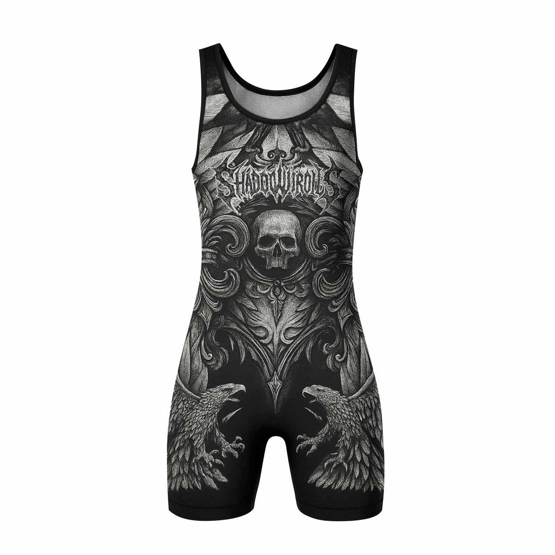 Shadow Silence Wrestling Singlet – front and back view