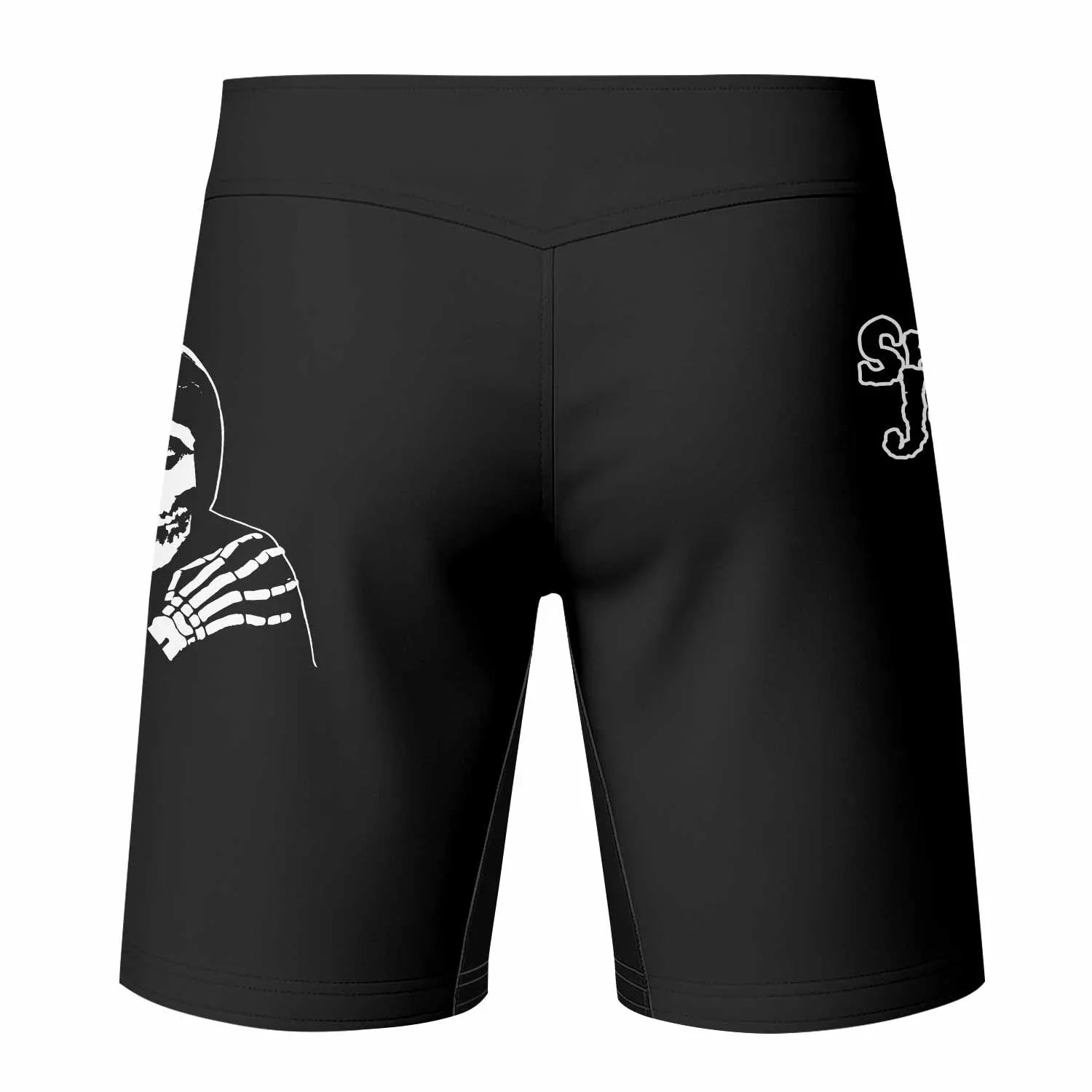 Shadowrolls Jiu-Jitsu Misfits Fight Shorts - back view mockup