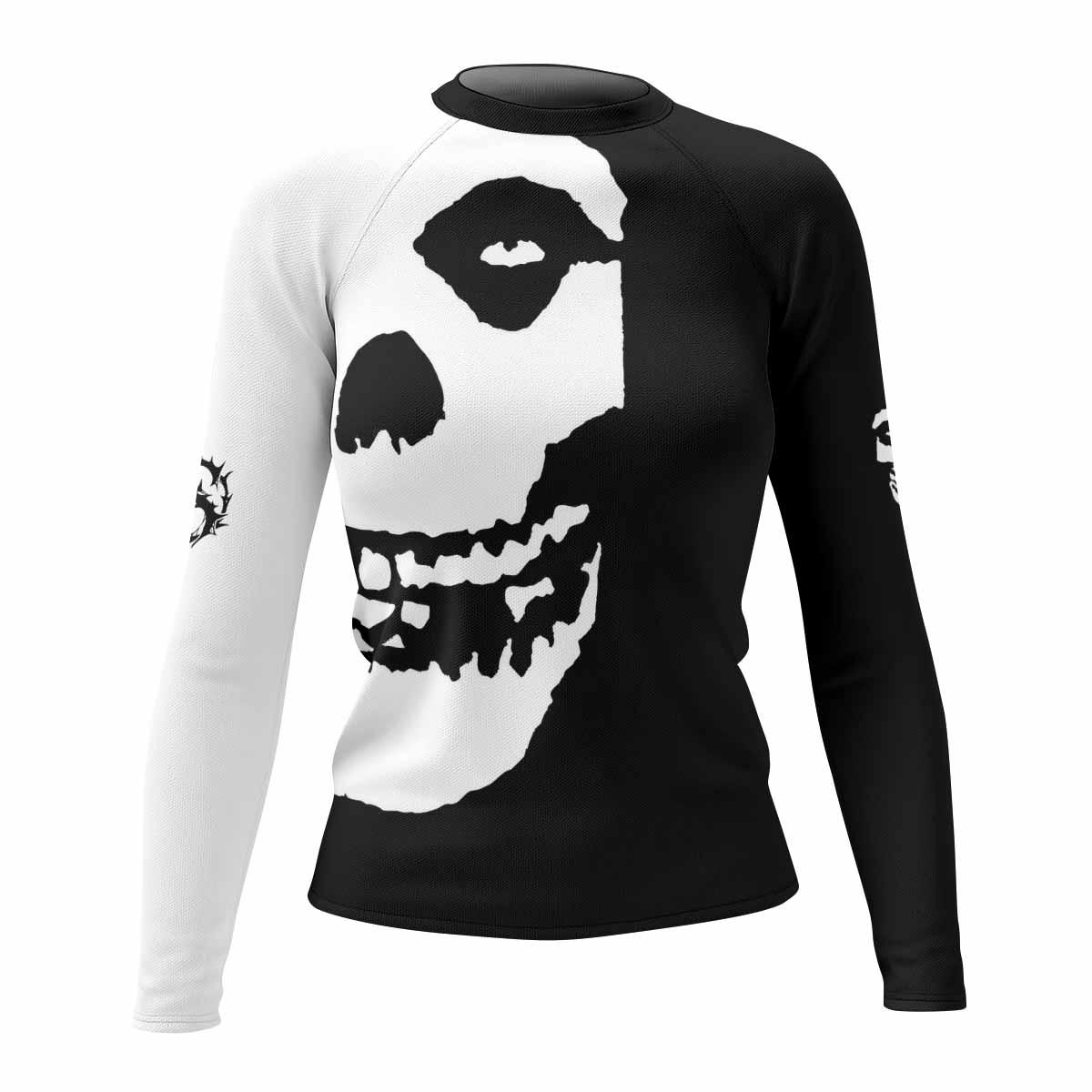Shadowrolls Jiu-Jitsu Misfits Women's Rash Guard Long Sleeve - front view mockup