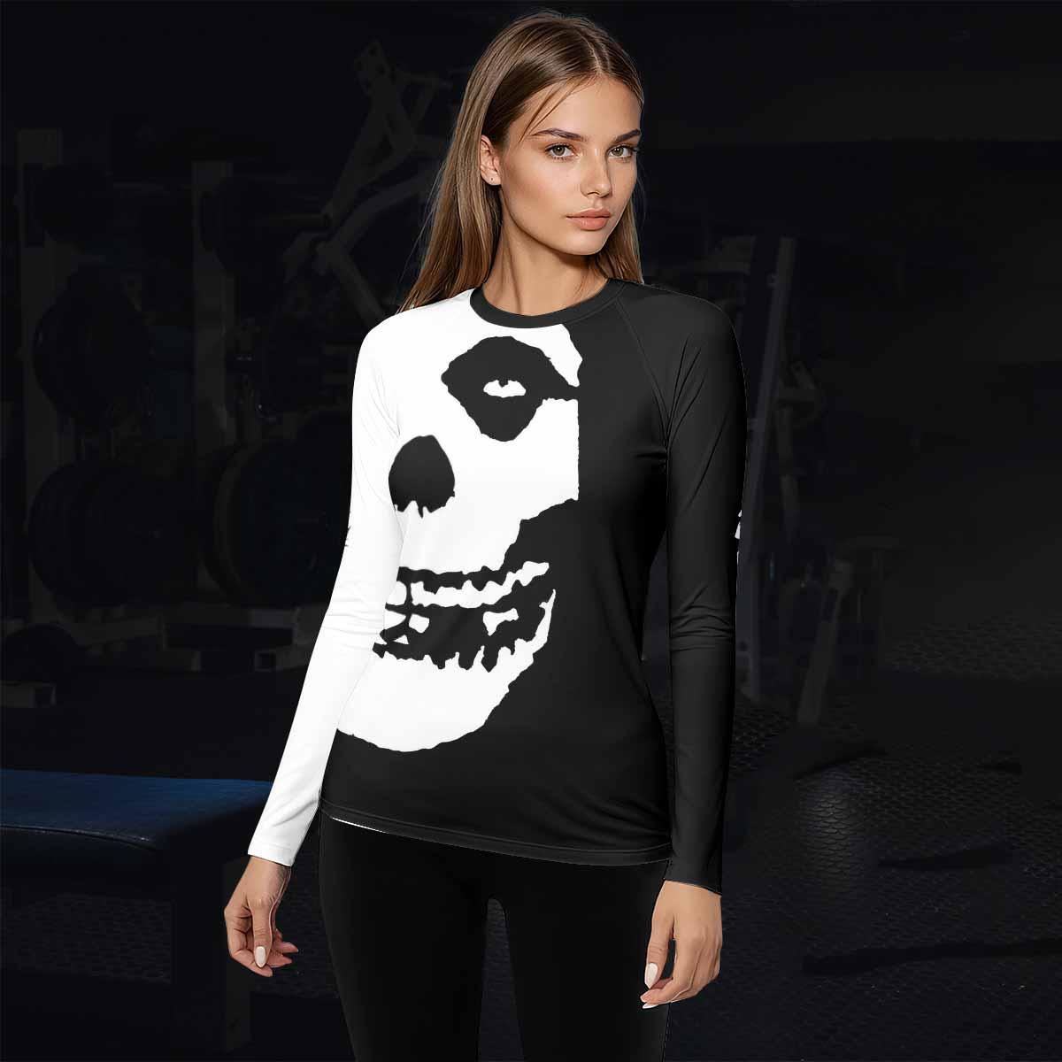 Shadowrolls Jiu-Jitsu Misfits Women's Rash Guard Long Sleeve - lifestyle view