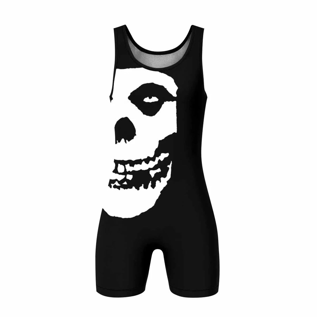 Shadowrolls Jiu-Jitsu Misfits Wrestling Singlet - front and back view