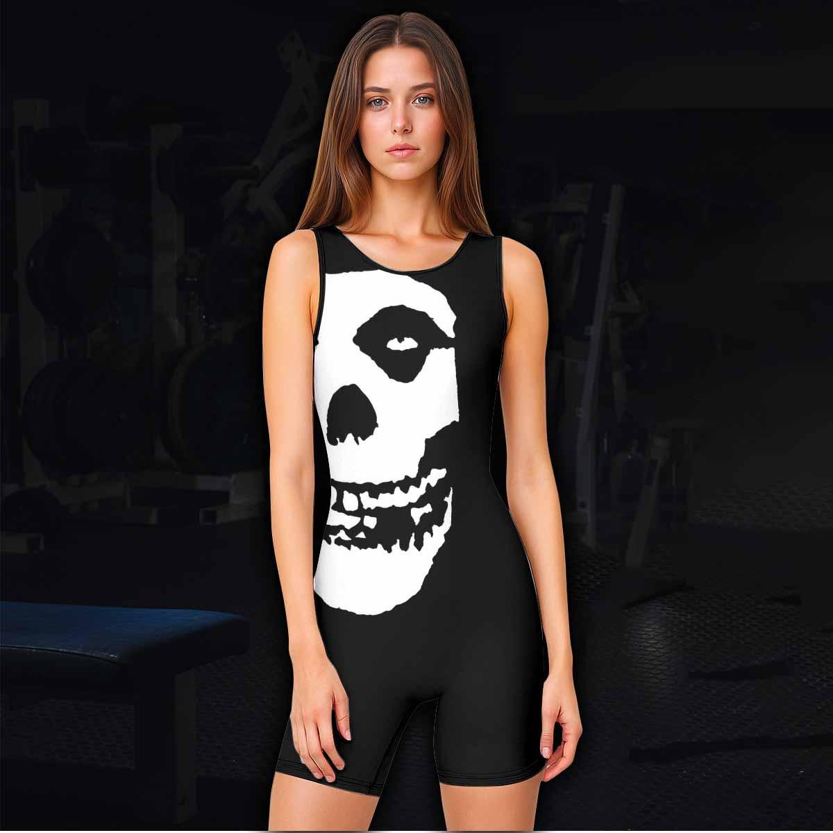 Shadowrolls Jiu-Jitsu Misfits Wrestling Singlet - women's lifestyle view