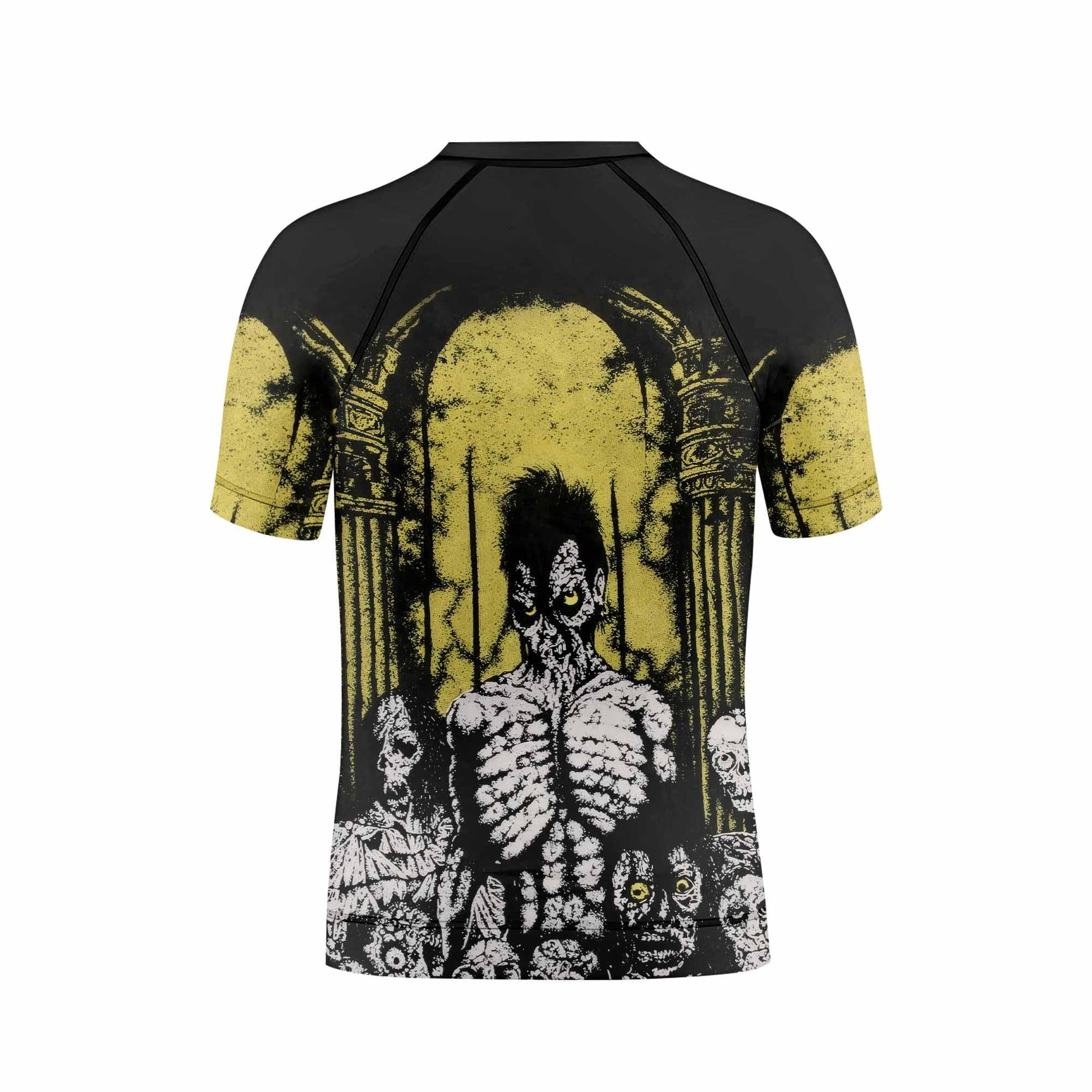Shadowrolls Misfits Kids Rash Guard Short Sleeve - back view mockup