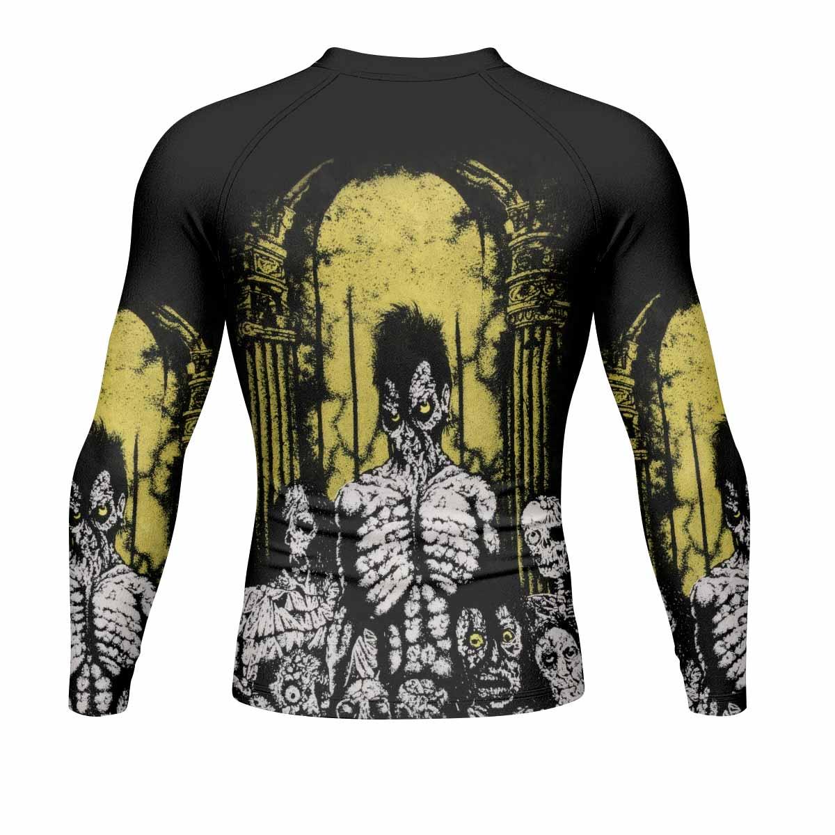 Shadowrolls Misfits Men's Rash Guard Long Sleeve - back view mockup