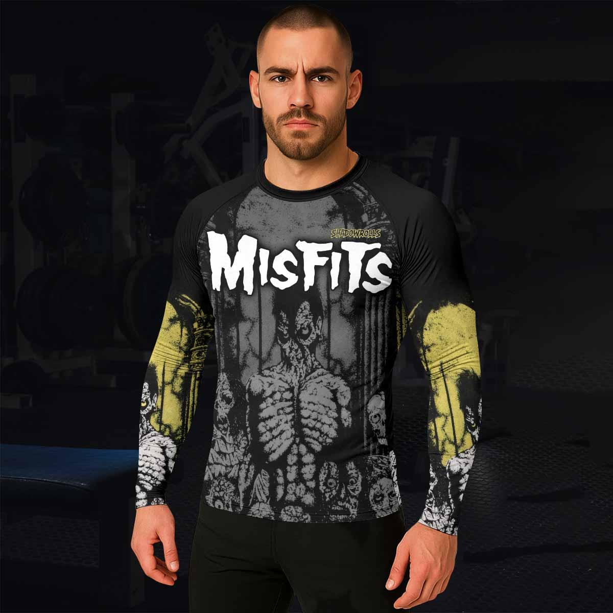 Shadowrolls Misfits Men's Rash Guard Long Sleeve - lifestyle view