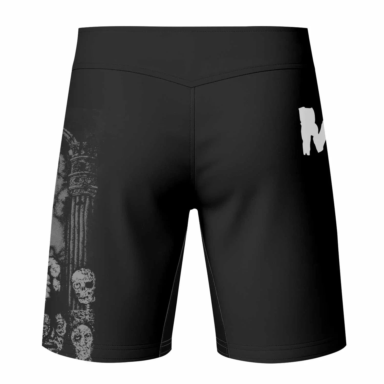 Shadowrolls Misfits Fight Shorts - back view mockup