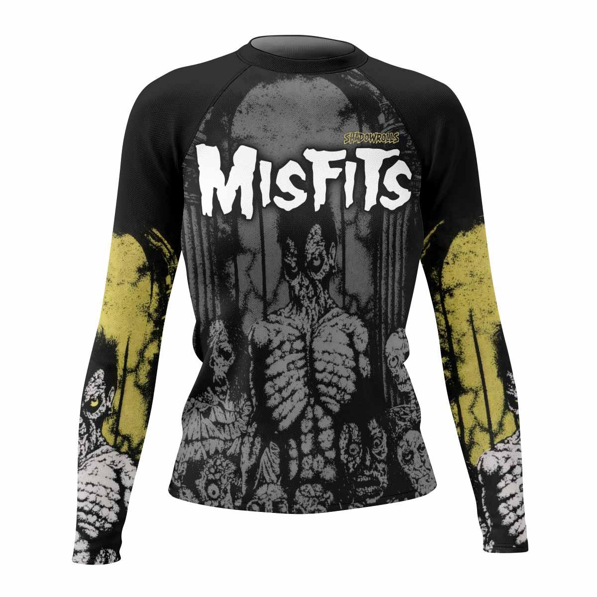 Shadowrolls Misfits Women's Rash Guard Long Sleeve - front view mockup