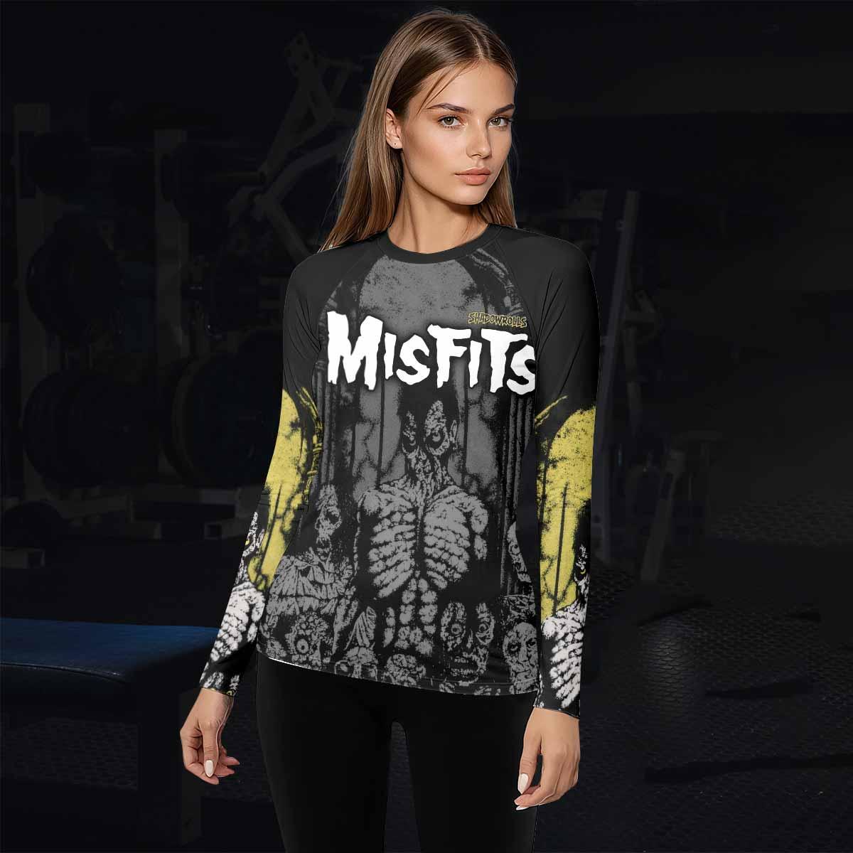 Shadowrolls Misfits Women's Rash Guard Long Sleeve - lifestyle view