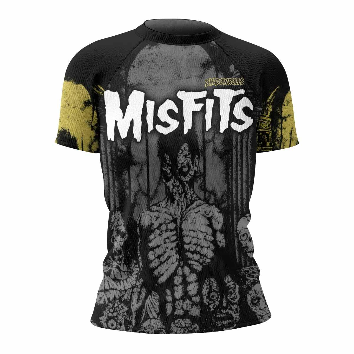 Shadowrolls Misfits Women's Rash Guard Short Sleeve - front view mockup