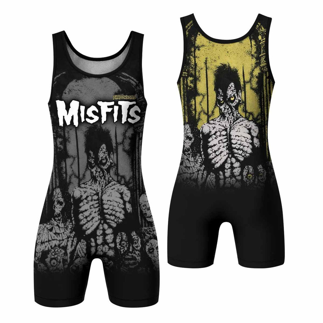 Shadowrolls Misfits Wrestling Singlet - front and back view