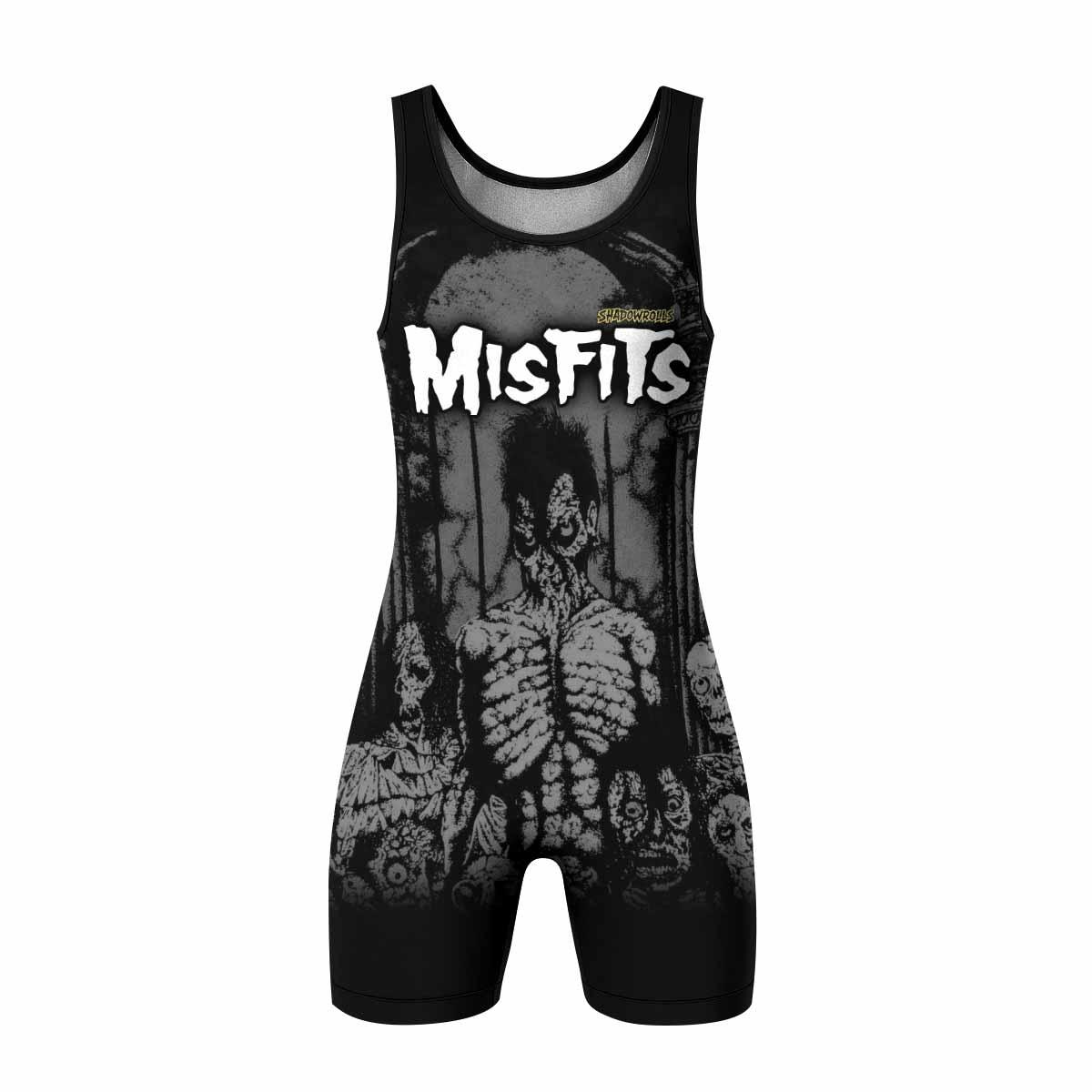 Shadowrolls Misfits Wrestling Singlet - front view mockup