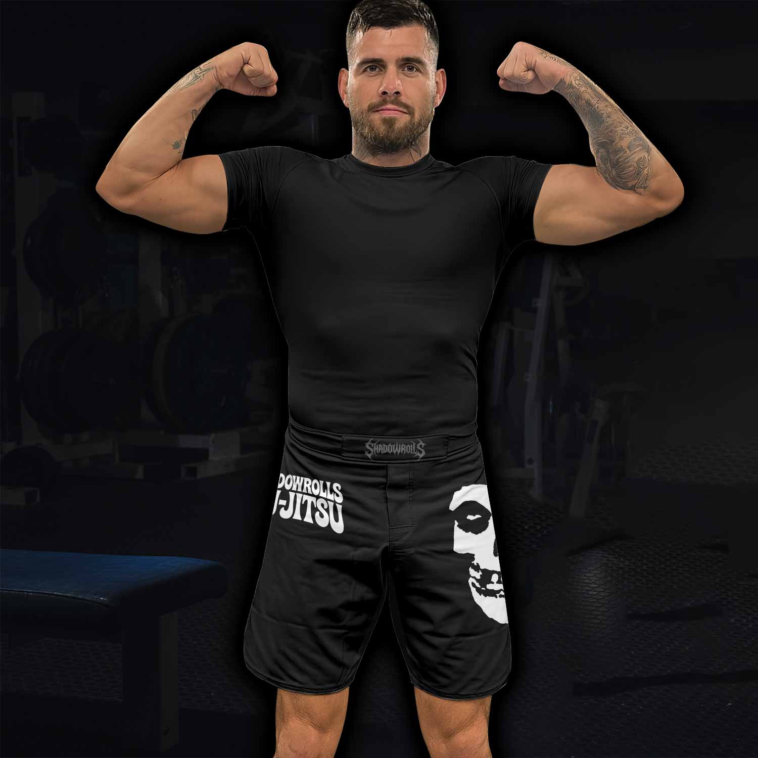 Skull Jiu-Jitsu Fight Shorts - lifestyle view