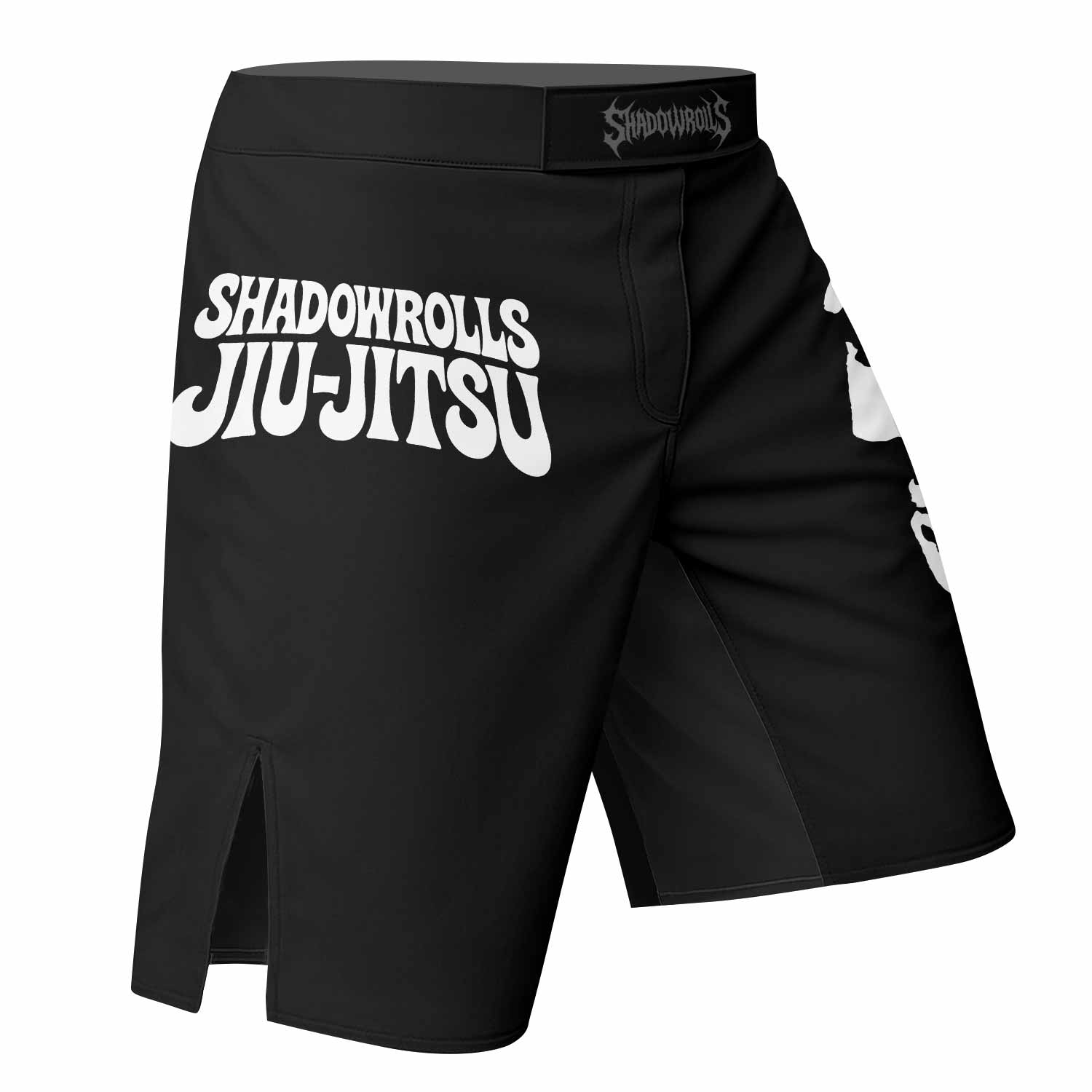 Skull Jiu-Jitsu Fight Shorts - right side mockup
